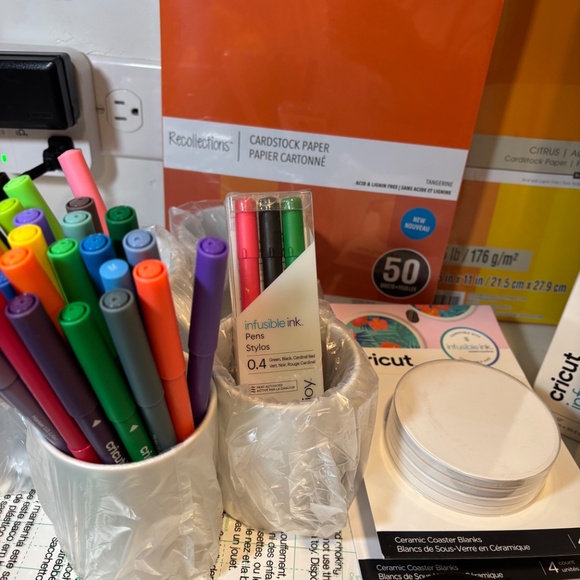 Cricut heat transfer ink, mugs, pens, paper, coasters, rubber sublimation - Picture 4 of 17